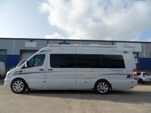 White mercedes sprinter motorhome