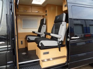 4 berth twin wheel sprinter interior