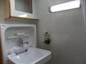 Mercedes motorhome bathroom sink