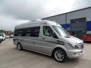 Mercedes motorhome exterior silver