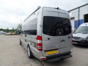 Mercedes motorhome rear door glass