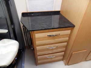 Mercedes motorhome custom drawers