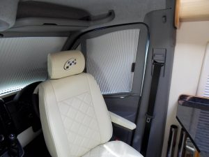 Mercedes motorhome remis cab blinds