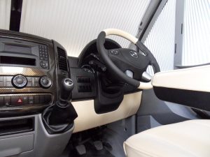 leather dash and steering wheel