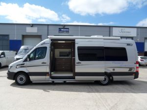 luxury motorhome exterior