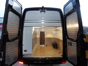 sport motohome garage