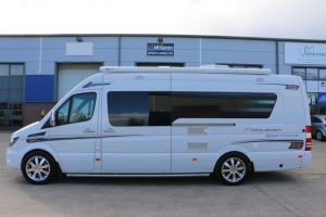 Sir Bradley Wiggins motorhome exterior